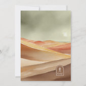 Carte Desert Vibes Paysage Mariage Sage ID1019 (Dos)