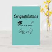 Carte Desi Doctor Félicitations (Fleur jaune)