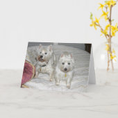 Carte Desi et Lucy (Fleur jaune)