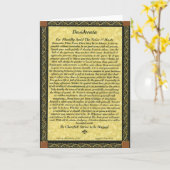 Carte DESIDERATA (Fleur jaune)