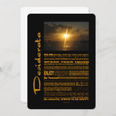 Carte Desiderata Poème très clair coucher de soleil (Devant / Derrière)