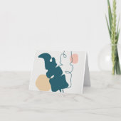 Carte Design à feuilles dorées (Devant)