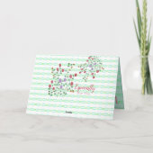 Carte Design à motifs Fancy Floral (Dos)