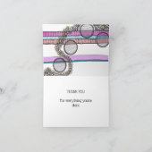 Carte Design abstrait, bandes, cercles, merci (Intérieur)