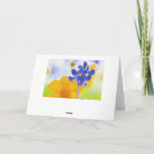 Carte Design Artsy Bluebonnet (Dos)