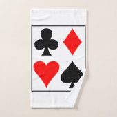 Carte design carré mur horloge montre de poche caf (Serviette à main)