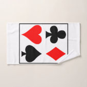 Carte design carré mur horloge montre de poche caf (Serviette à main)