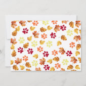 Carte Design de chien d'automne à l'aquarelle - Retrieve (Dos)