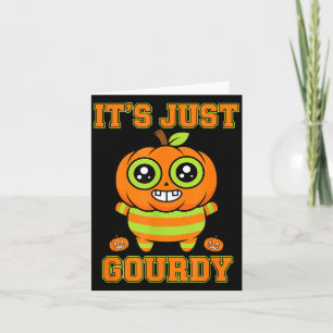Carte design de citrouille gourdy Halloween mignon jack