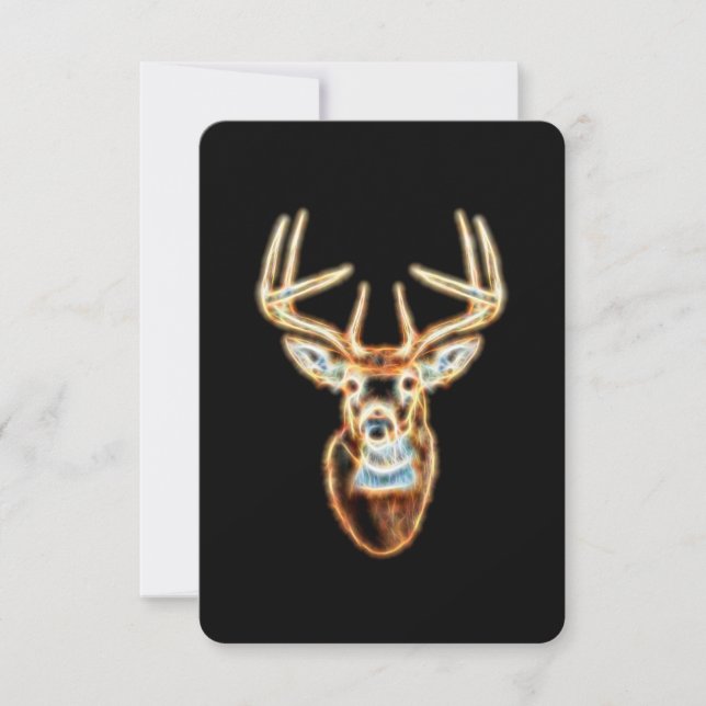Carte Design de Deer Head Energy Spirit (Devant)