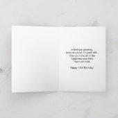 Carte Design de fleurs Personnalisé 10e anniversaire (Intérieur)