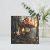 Carte Design de gnome et de champignon (Debout devant)