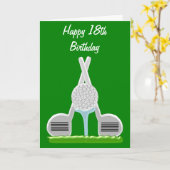 Carte Design de golf personnalisé Anniversaire (Fleur jaune)