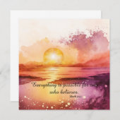 Carte Design de la gamme Watercolor Beach 3 (Devant / Derrière)