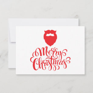 Carte Design de Noël Barbe Père Noël