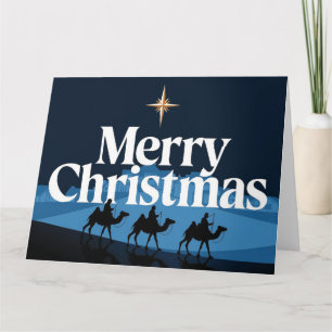 Carte Design de Noël élégant - L'étoile de Bethléem