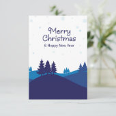 Carte Design de saison hivernale. (Debout devant)