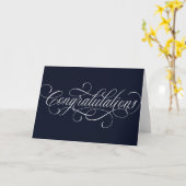Carte Design de script Elegant Félicitations (Fleur jaune)