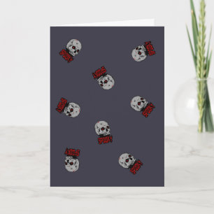 Carte "Design d'horreur crâne Déplaisant - Art d'Hallowe