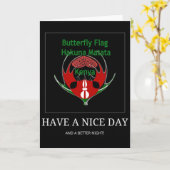 Carte Design du Bouclier kenyan : Drapeau de papillon. (Fleur jaune)