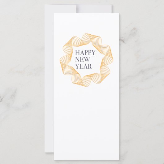 Carte Design élégant et simple de "Bonne année" (Devant)
