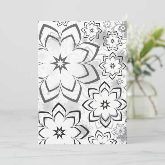 Carte Design floral 11 (Debout devant)
