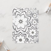 Carte Design floral 11 (Devant/Arrière en situation)
