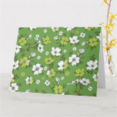 Carte Design floral 6 (Fleur jaune)