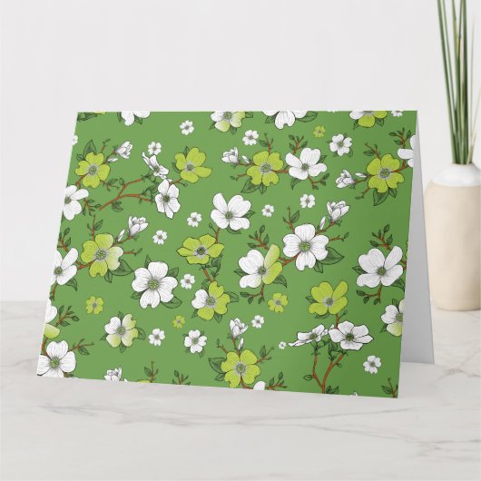 Carte Design floral 6 (Devant)