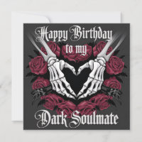 Design gothique d'anniversaire pour votre âme somb