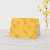 Carte Design graphique abstrait simple, jaune et moderne (Fleur jaune)