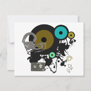 Carte Design Graphique de Musique !