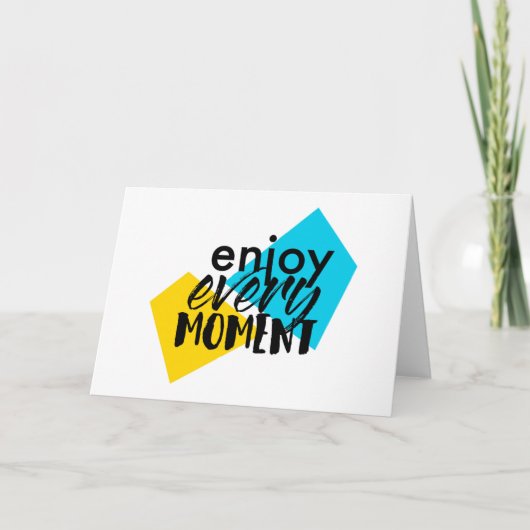 Carte Design graphique moderne et amusant "Profitez de c (Devant)