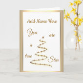 Carte Design moderne de luxe d'anniversaire personnalisé (Fleur jaune)