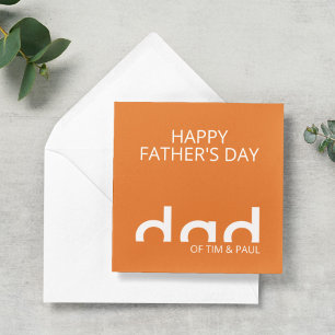 Carte Design moderne simple papa pour la Fête des pères