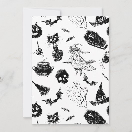 Carte Design motif d'Halloween (Devant)