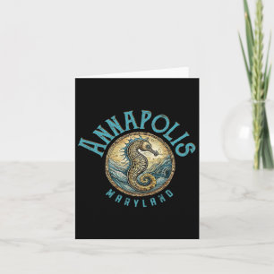 Carte Design nautique du Maryland d'Annapolis