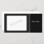 Carte Design noir élégant (Devant / Derrière)