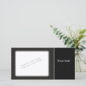 Carte Design noir élégant (Debout devant)