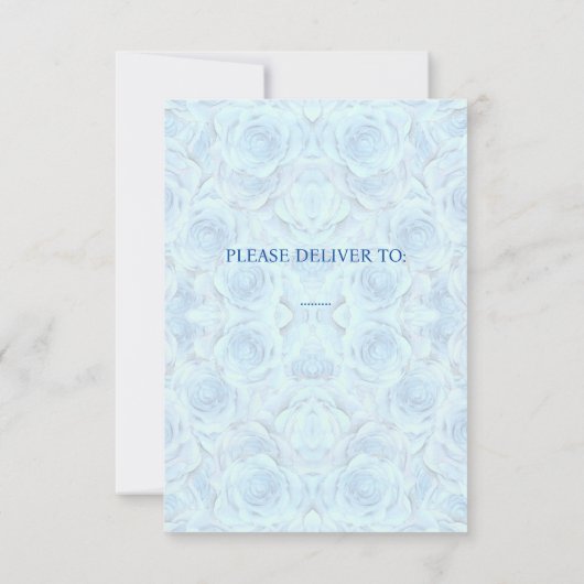 Carte Design rose opulent en turquoise enregistrer la da (Dos)