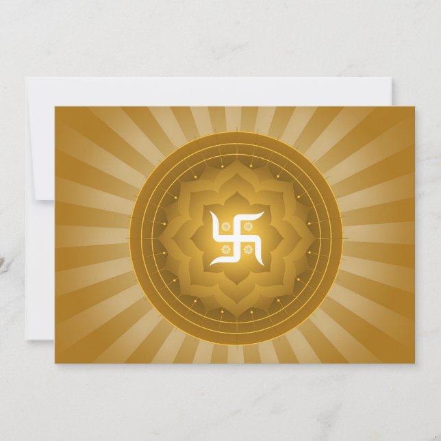 Carte Design Spirituel Swastika (Devant)