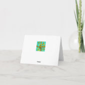 Carte Design Turquoise (Dos)