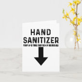 Carte Désinfectant pour les mains Humour (Fleur jaune)