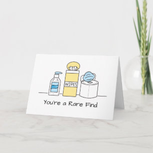 Carte Désinfectant pour papier toilette blagues virus