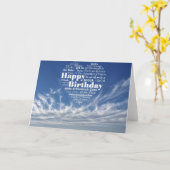 Carte Désir d'anniversaire en plusieurs langues (Fleur jaune)