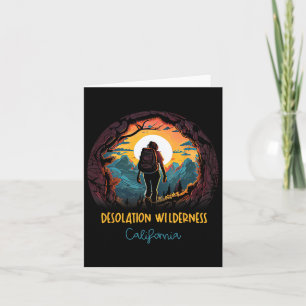 Carte Désolation Wilderness California Souvenir Randonné