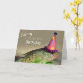 Carte Désolé (Fleur jaune)