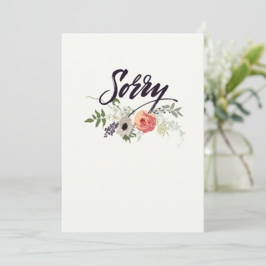 Carte Désolé (Debout devant)