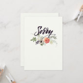 Carte Désolé (Devant/Arrière en situation)