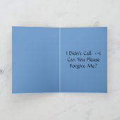 Carte Désolé... (Intérieur)